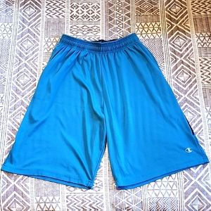 Champion basketball short medium teal and black